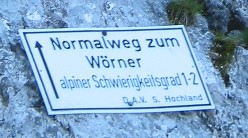 Aufstieg zum Wörner