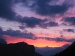 Sonnenuntergang über dem Hinterautal