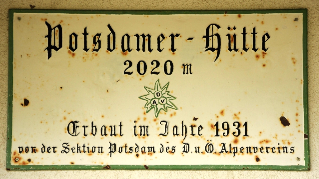 Ankunft auf der Potsdamer Hütte.
