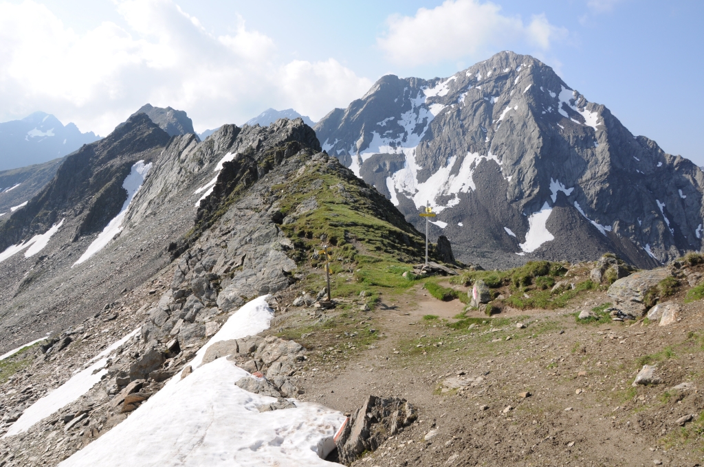 Am Gleitschjöchl, Blick nach Süden.