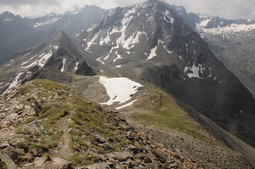 Abstieg vom Gleirscher Roßkopf.