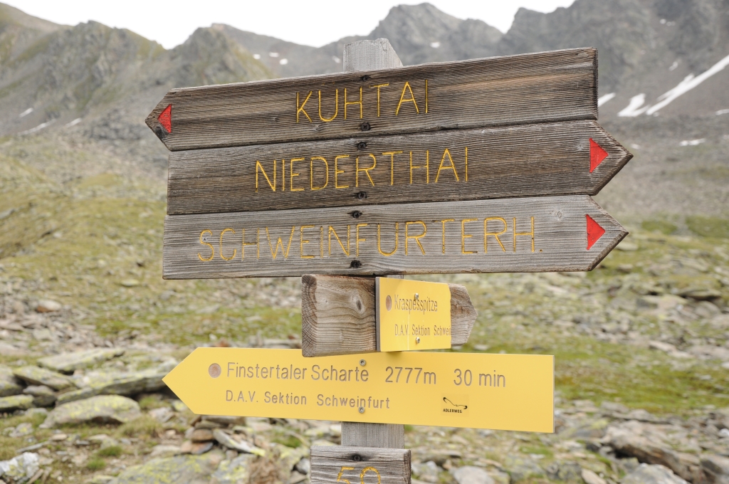 Ich gehe einen kleinen Umweg über die Kraspesspitze.
