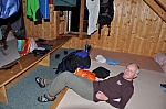Im Matratzenlager auf der Potsdamer Hütte. Im Matratzenlager auf der Potsdamer Hütte.