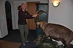 Im Hotel in Praxmar. Jörg findet, daß der Steinbock auch im ausgestopften Zustand noch nach Ziegenbock rieche. Im Hotel in Praxmar. Jörg findet, daß der Steinbock auch im ausgestopften Zustand noch nach Ziegenbock rieche.