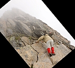 Die letzten 20 Meter vor der Zischgelesspitze, die ich alleine gehe (Jörg hat keine Lust auf die letzten Meter). Es sieht steil aus, aber ich will mir meinen ersten 3000er nicht nehmen lassen. Die letzten 20 Meter vor der Zischgelesspitze, die ich alleine gehe (Jörg hat keine Lust auf die letzten Meter). Es sieht steil aus, aber ich will mir meinen ersten 3000er nicht nehmen lassen.