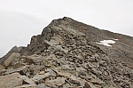 Blick zurück zur Kraspesspitze. Blick zurück zur Kraspesspitze.