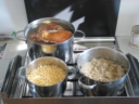 Eisbein, Sauerkraut und Erbspree